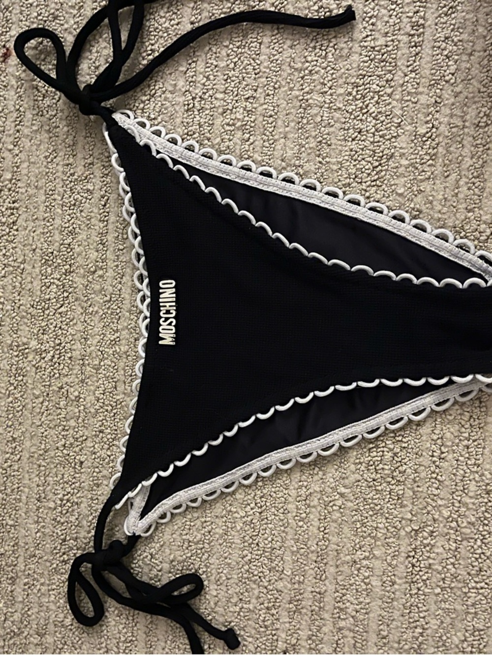 Rare Moschino Black & White bikini gold hardware - Picture 2 of 13
